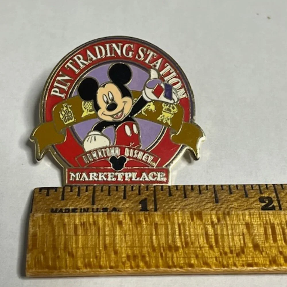 Mickey at Downtown Disney Marketplace Trading Pins Lapel Hat Vest Pin 1.5